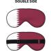 Qatar Flag Soft Eye Mask - Comfortable Light Blocking Sleep Mask for Side Sleepers | Relaxing Pressure-Free Eyemask in Black - Buy Online on GoSupps.com