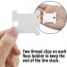 Plastic Floss Bobbins for Cross Stitch Embroidery - 120 Pieces White Thread Holder and Organizer - Buy Online on GoSupps.com