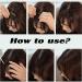KALOR Pony Extension Real Hair Black Hairpiece Hair Extensions 100% Human Hair Natural Hairpiece Clip in Pony Real Hair Air Light Bangs for Women Clip in Hair Extension (Black) - Buy Online on GoSupps.com
