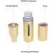 Dolovemk 15ML Airless Pump Bottle Cosmetic Container for Shower Gel Cream Lotion Toner Essential Oil Shampoo - Buy Online on GoSupps.com