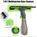 ZABEES 3 In 1 Glass Scraping Wiper Spray Scraper Brush Water Spray Window Cleaner Microfiber Cloth Pad Kit Household Cleaning Tool - Buy Online on GoSupps.com