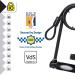 Master LOCK INCLOSS Key Lock with Bracket & Loop Cable - Certified Bicycle Lock (Secure Gold) XL 8285EURDPRO for Ultimate Bike Security - International Shipping Available - Buy Online on GoSupps.com