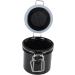Eyelash Glue Storage Jar Eyelash Glue Storage Container Large Screen 200ml Stainless Steel Sealed Large Capacity Ctivated Carbon for Eyelash Shop (Black) - Buy Online on GoSupps.com