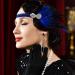 ENILSA Feather Headband Women Lady Retro Feather Flapper Beautiful Feather Headband Blue Headwear Retro Style Accessories for Costume Prom Wedding Party Costume Accessories - Buy Online on GoSupps.com