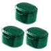 Frcolor holder collecting container 3 pieces retainer storage box Small storage container small container Para Guardar N bath case Retainer cleaning case Retainer container