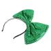 Beavorty Oversized Butterfly Headband Red Hair Accessories Sequin Headband Head Bands for Women's Hair Makeup Bowknot Headband Sequin Bow Headpiece Valentine Party Glitter Headband Green One Size Green