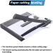 ISDIR Paper Cutter Guillotine  12 Inch Paper Cutting Board  12 Sheets Capacity  Heavy Duty Metal Base  Dual Paper Guide Bars  Professional Paper Cutter and Trimmer for Home  Office (12'' Black) - Buy Online on GoSupps.com