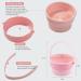 Makeup Brush Cleaning Mat Silicone Makeup Brush Holder Foldable Makeup Brush Scrubber Pad Cleaning Mat Drying Hook Daily Storage 3-in-1 Portable Makeup Tool (Pink) - Buy Online on GoSupps.com