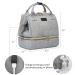 Gray Breast Pump Bag with Cooler Pocket - Mini Pumping Tote with USB Charging Port for Working Moms - Buy Online on GoSupps.com