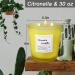 Luxury Citronella Candle | 30oz 3 Wick Aromatherapy | Natural Soy Wax | Indoor & Outdoor Scented | 120 Hours Burning Time | Relaxing Yellow Decor - Buy Online on GoSupps.com