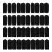 EXCEART 100pcs Headband Rubber End Caps Hair Hoop Replacement Cap Cover Hair Band Tube Caps Screw Thread Protectors Safety Cover for DIY Hair Accessories 5MM 1.7X0.5cm