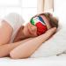 Costa Rica Flag Double-Sided Sleep Eye Mask | Comfortable Soft Blindfold with Adjustable Strap | Light Blocking Sleep Aid - Buy Online on GoSupps.com