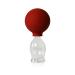 Lauschaer glass cupping glass with suction ball 30mm for professional medical hunpless cupping hand -blinded cupping glass cupping glass