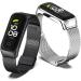 Mijobs Milan Black Bands for Samsung Galaxy Fit2 - Sport Straps Replacement for Men and Women - Buy Online on GoSupps.com