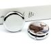 Round Pill Box with Wild Animals Deer Print - 3 Compartment Metal Pill Organizer | Portable Decorative Pill Case - Style-9 - Buy Online on GoSupps.com