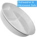 Rehabilitation Advantage High Sided Dish with Lid - Gray | Partitioned Plate for Easy Eating | Durable and Functional - Buy Online on GoSupps.com