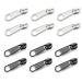 Jtkrew 12 piece of zipper Slider replacement removable zipper Zipper Pull fixed zipper replacement slider Zipper sliders replacement size for coat suitcase backpacks