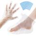 200 Pcs Paraffin Wax Bath Liners Hands & Feet, Disposable Plastic Hand Foot Gloves and Booties Sock Bags, Spa Pedicure Accessories for Women Men with Stickers