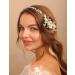 Deniferymakeup Flower Bride Wedding Hair Vine Comb Pearl Hair Accessories Crystal Hair Vine Bridal Headband Headpiece for Women and Girls - Buy Online on GoSupps.com