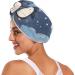 Penguins Stars Clouds Hair Towel 2 Pack - Super Absorbent Quick Dry Hair Turbans for Women & Girls - Buy Online on GoSupps.com