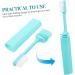 Partykindom 2 STK Travel Toothbrush Set - Collapsible Manual Toothbrushes for Couples | Perfect for Camping & Travel with Detergent Case - Buy Online on GoSupps.com