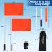Affordura Water Ski Flag 48 Inch Orange Boat Flag with Flag Keeper and Storage Bag - Skier Down Boat Safety Flag 3 Sections - Buy Online on GoSupps.com