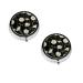 (Daisy) Round Pill Box 3 Compartment Pill Box Mini Decorative Pocket Purse Portable Travel Medicine Tablet Vitamin Holder Organizer Pill Case