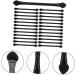 VINTORKY 25 Pcs Double Ended Eye Shadow Stick Makeup Makeup Use Lipstick Brush Black Plastic - Buy Online on GoSupps.com