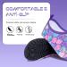Kids Water Shoes | Lightweight Aqua Socks for Boys & Girls | Non-Slip Swim Shoes for Beach & Pool | Toddler Size 1-2 Little Kid | BT-YL/Pink-Purple - Buy Online on GoSupps.com