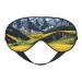 Sleep Mask Eye for Women Men Reusable Soft Blackout Eye Masks Covers for Night Better Sleep Travel Camping Road Trip Essentials Gifts for Him Her - Sunflower Over The Mountains and Field