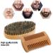 Men's Boar Bristle Beard Brush & Wooden Comb Set for Daily Grooming | Includes Storage Bag - Buy Online on GoSupps.com