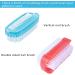 4 Pcs Double Sided Nail Cleaning Brushes - Plastic Handle Scrubbing Brush for Nails, Toes, Hands - Home, Garden, Salon Use - Buy Online on GoSupps.com
