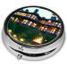 Castle Lighting Mini Round Pill Box - 3 Compartment Travel Organizer for Medicine & Vitamins | Portable Pill Case for Home & Office - Buy Online on GoSupps.com