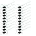Eyelash Brush Comb Double Head Eyebrow Brush Nylon Bristles Prevent Deformation 20 Pieces Practical Ergonomic Handle Gentle and Safe Use for Women and Girls for