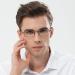 Hubeye 3-Pack Men s Reading Glasses - Rectangle Metal Frames Blue Light Blocking Feder Hinges +1.00 Diopter with Holster - Stylish & Durable - Buy Online on GoSupps.com