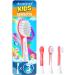 Demirdental replacement brushes for kids suitable for Philips Sonicare replacement brushes kids children's sound toothbrushes mini replacement brushes from 3 years HX6033 HX6034 red 3 Set