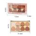 Mysense 8 Colors Contour Highlighter Blush Makeup Palette - Silky Smooth Powder for Face Sculpting, Bronzer, Blusher & Highlight | Best Contouring Palette - Buy Online on GoSupps.com