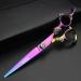 5.5 in. Professional Hairdressing Scissors 440c high Hardness Stainless Steel Salon Hairdresser Hair Cut with thinning Hair Scissors Set Purple - Buy Online on GoSupps.com