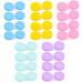 Volumoon 20PCs contact lens container set colored contact lens container protective cover to contact lenses exhaustive travel contact lens tanks travel contact lenses set for at home and travel