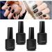 4pcs Gel Nail Polish Set with Base & Top Coat - Long-Lasting, Matte Finish - Ideal for Beginners & Professionals - Home or Salon Use - Buy Online on GoSupps.com