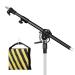 Soonpho Photography Extension Boom Arm for Light Stand/C-Stand,3.8ft to 6.8ft Ajustable Crossbar Holding Arm with 1/4" to 3/8" Screw for Softbox,Studio Strobe,Monolight,Video Light,Reflector ect.