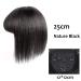 One Piece Straight Clip-In Human Hair Topper | Seamless Crown Closure | Natural Hairline | 12x12cm 25cm Natural Black - Ideal for All Hair Types - Buy Online on GoSupps.com