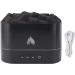 Syrisora Volcano Aroma Diffuser - 7 Colors Fine Fog Simulated Flame 250ml Quiet USB Charging Humidifier for Bedrooms - Black - Buy Online on GoSupps.com