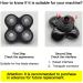 Men's Electric Shaver Replacement Heads 5 Head Fiveblade Waterproof & Multi-Functional for Wet & Dry Use - Buy Online on GoSupps.com