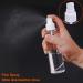 Mini Travel Spray Bottles Set - 2 oz Refillable Clear Plastic Fine Fog Containers with Funnel & Label for Makeup Essential Oils & Perfume - Buy Online on GoSupps.com