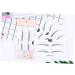 Outanaya 2 Eyebrow Card Eyebrow Template Easy Eyebrow Stencil Makeup Kit Simple Card A607 - Buy Online on GoSupps.com