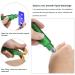 Frosted Glass Essential Oil Roller Bottles - 10pcs Green with Wood Grain Cap - 10ml Empty Perfume Bottles - Buy Online on GoSupps.com