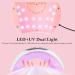 54W UV LED Nail Lamp for Gel Nail Curing | 3 Timers, LCD Display, Smart Sensor | USB Plug | Fingernail & Toenail Dryer (White) - Buy Online on GoSupps.com