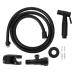 Bathroom Bidet Sprayer G1/2 Thread Bidet Sprayer Set Stainless Steel Bathroom WC Bidet Sprayer Black (A-Style)