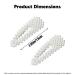 Elegant Pearl Hair Clips - Set of 2 Handmade Gold Snap Barrettes for Women & Girls - Ideal for Parties, Weddings, and Daily Styling - Durable Metal Alloy Hairpins - Buy Online on GoSupps.com
